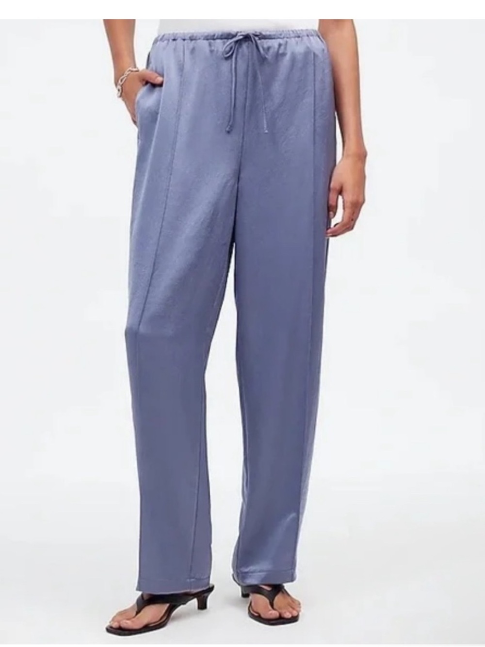 Madewell Drawstring Pants in Slate Blue